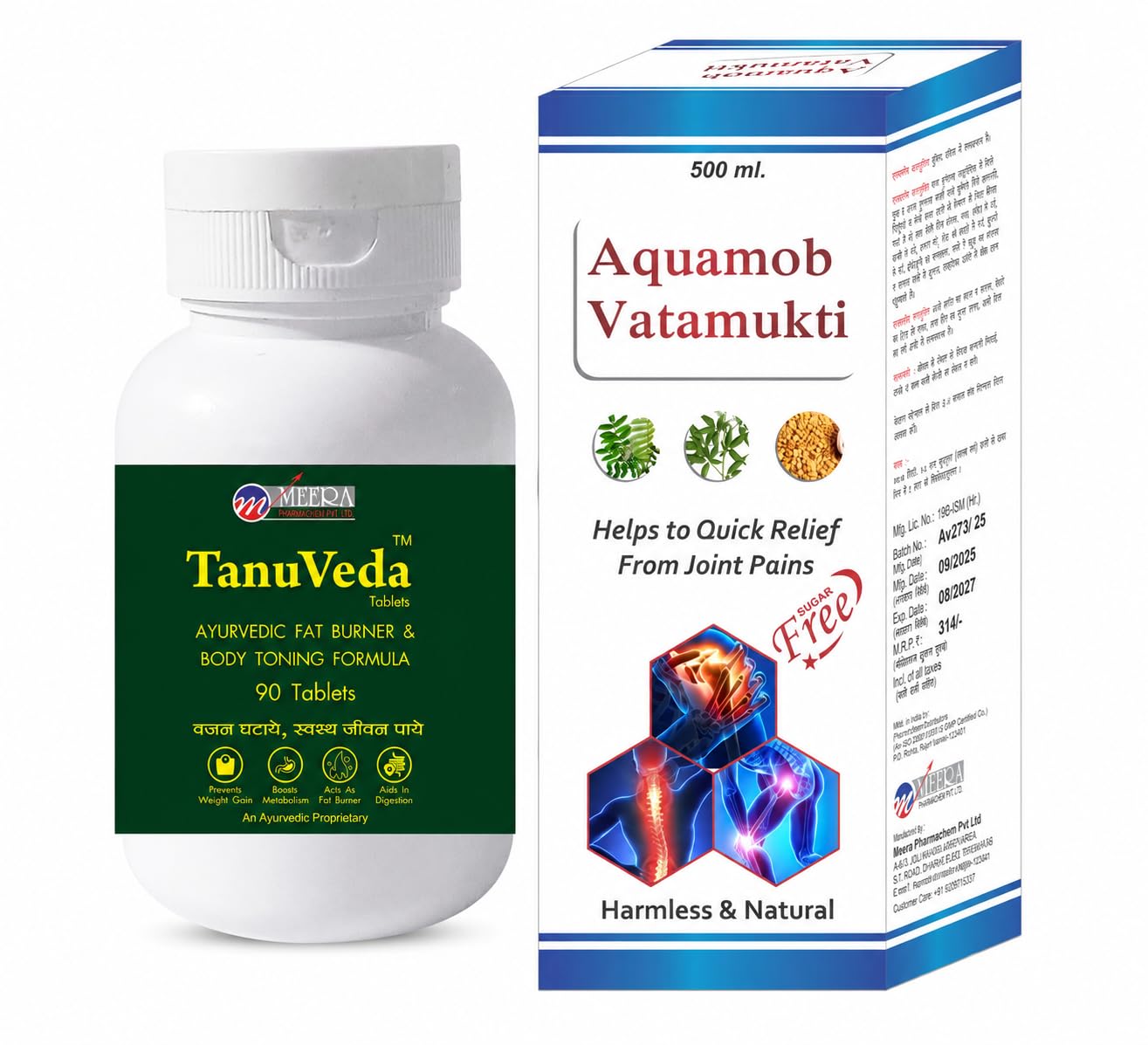 Vaatmukt Syrup + TanuVeda Tablets | Ayurvedic Wellness Combo | Joint Care & Healthy Lifestyle Support Pack-image-28