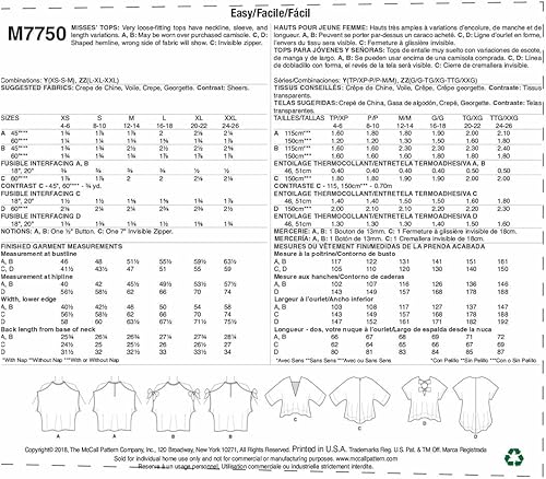 Miniatura 2 de McCall's Patrones Misses' Tops Patrón de costura, ZZ (LRG-XLG-XXL)