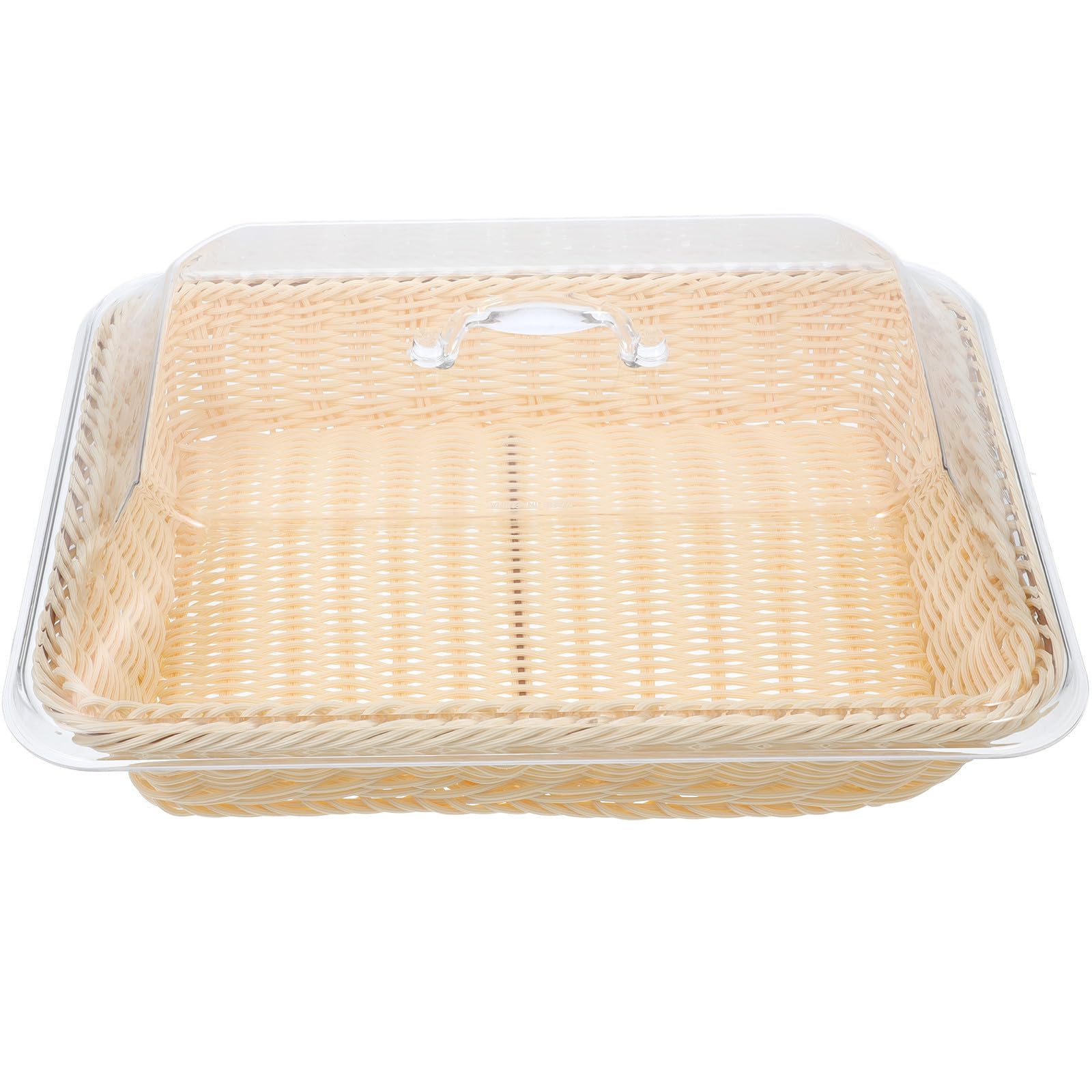 Panier plastique beige facile à nettoyer pour fraîcheur longue durée