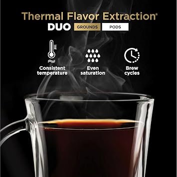 Ninja Specialty Drip Coffee Maker | DualBrewTM Pro Specialty Coffee Machine w/Frother, Permanent Filter | Brew w/Pods & Grounds, K Cups Compatible | 4 Brew Styles, 13 Cup to Pot Sizes | Black CFP307