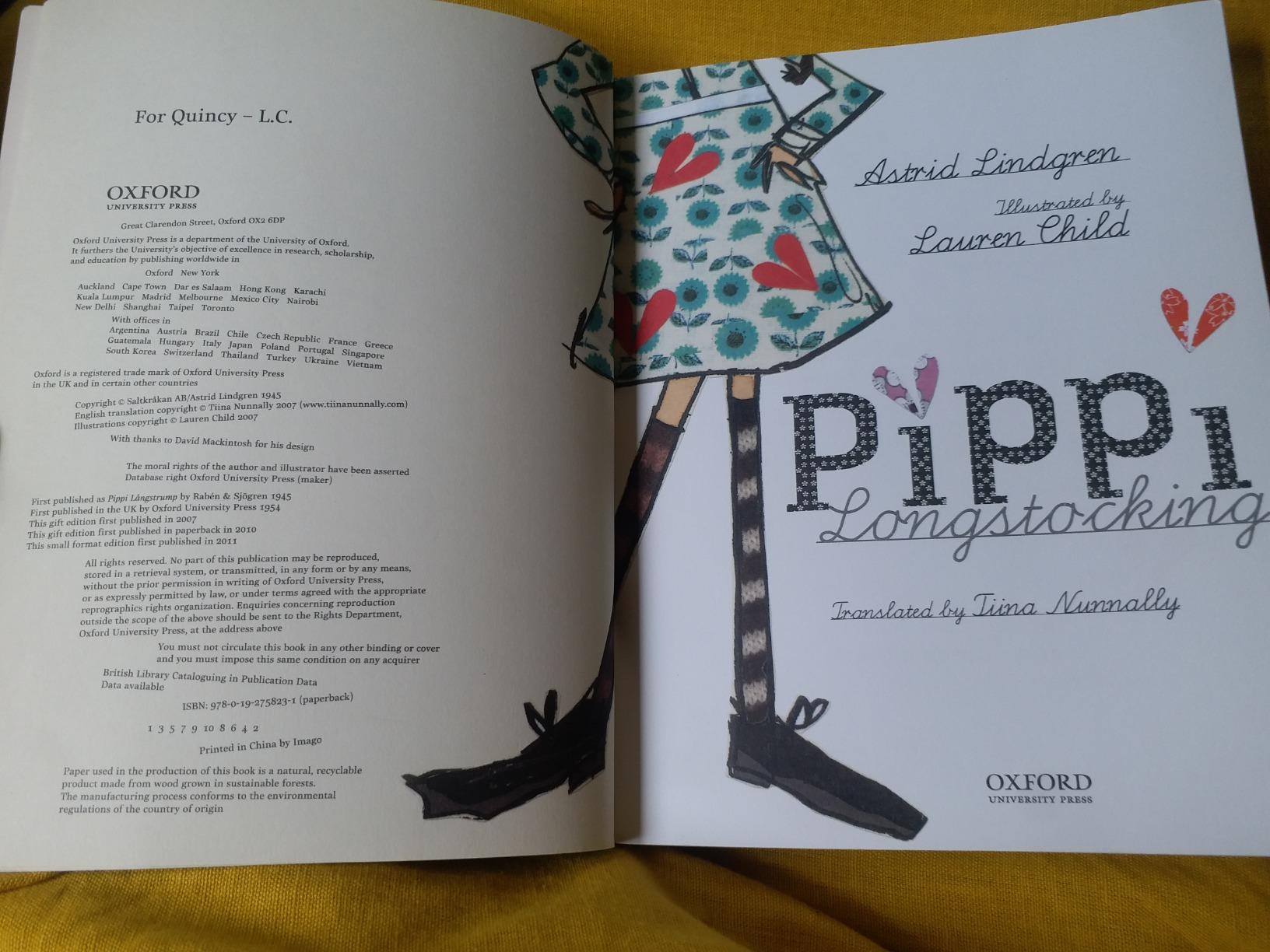 Pippi Longstocking : Lindgren, Astrid, Lamborn, Florence: Amazon.in: Books