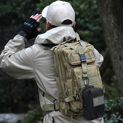 Miniatura 8 de Bolsa táctica Molle bolsa militar para hombres al aire libre bolsa de herramientas EDC bolsa de herramientas utilitario organizador chaleco paquete