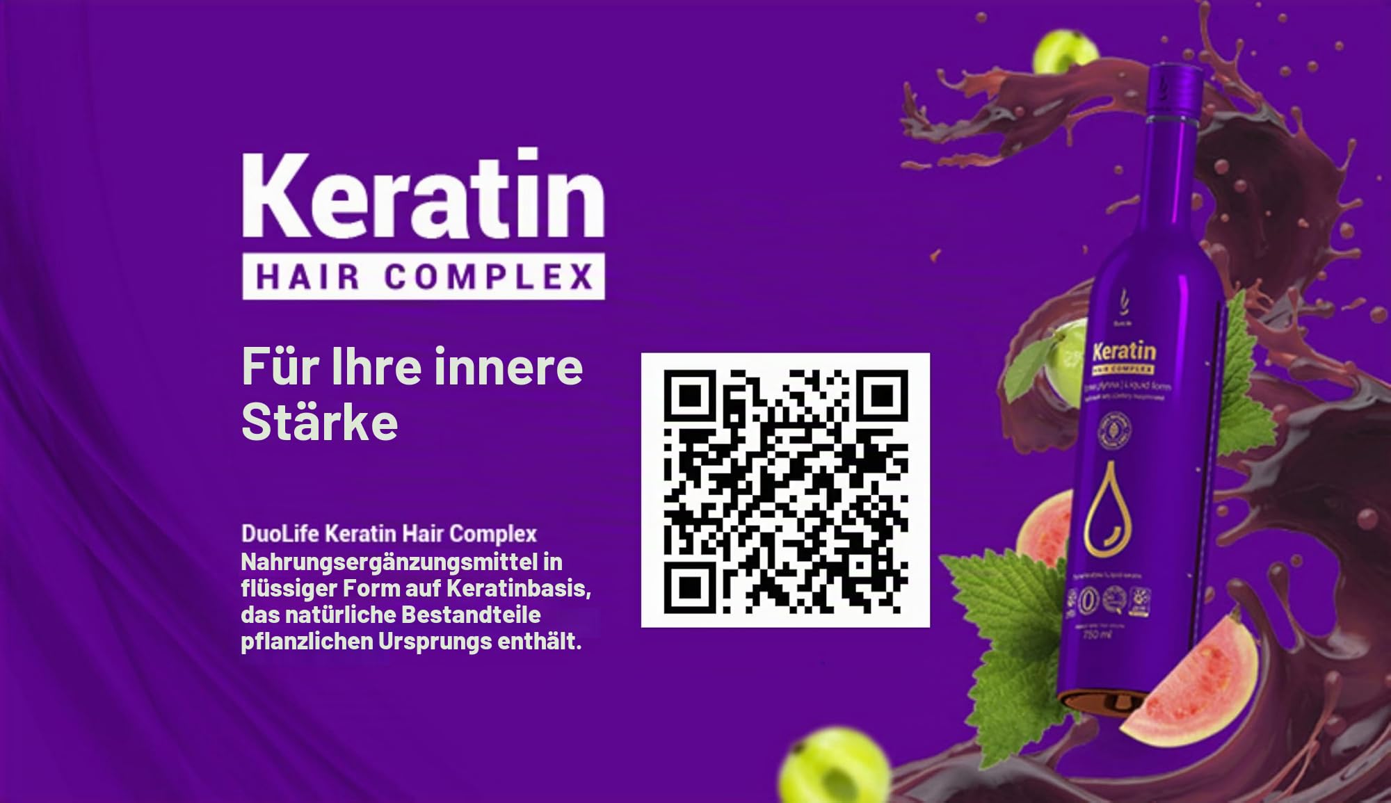 DuoLife - DUOLIFE Keratin Haarkomplex - flüssig - 100% natürlich