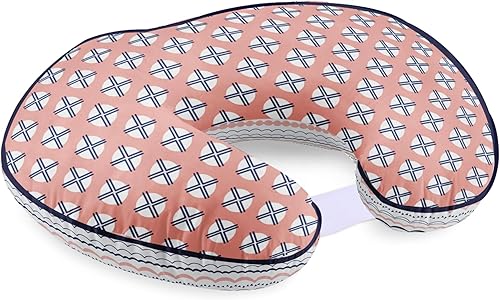 Miniatura 2 de Bacati - Tribal Hugster - Tela de algodón 100% ultrasuave en un diseño moderno de dos caras (Coralazul marino, funda de almohada de lactancia con