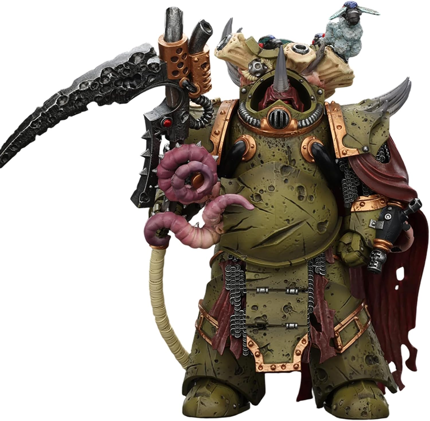 JOYTOY Warhammer 40k Death Guard Deathshroud Terminator 2 with Manreaper and Plaguespurter Gauntlet 1/18 Action Figure