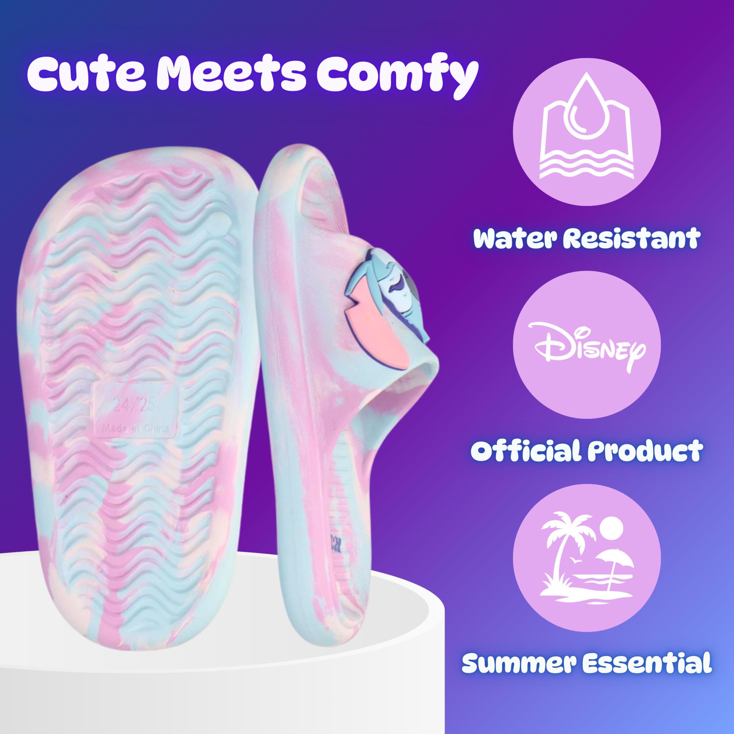 Disney Stitch Sandalias para Niñas, Sandalias de Verano, Regalo Niñas, Tallas EU 26 a 33