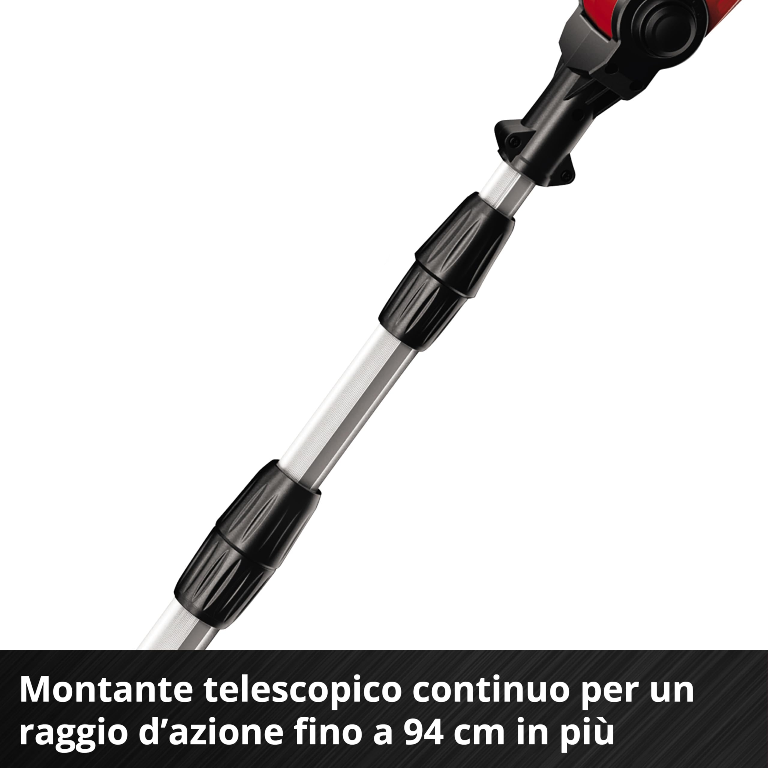 Einhell GE-HH 18/45 Li T-Solo Tagliasiepi telescopico a batteria Power X-Change (lungh.barra 450 mm, lungh. Taglio 400 mm, passo denti 16 mm, senza batteria e caricabatteria)