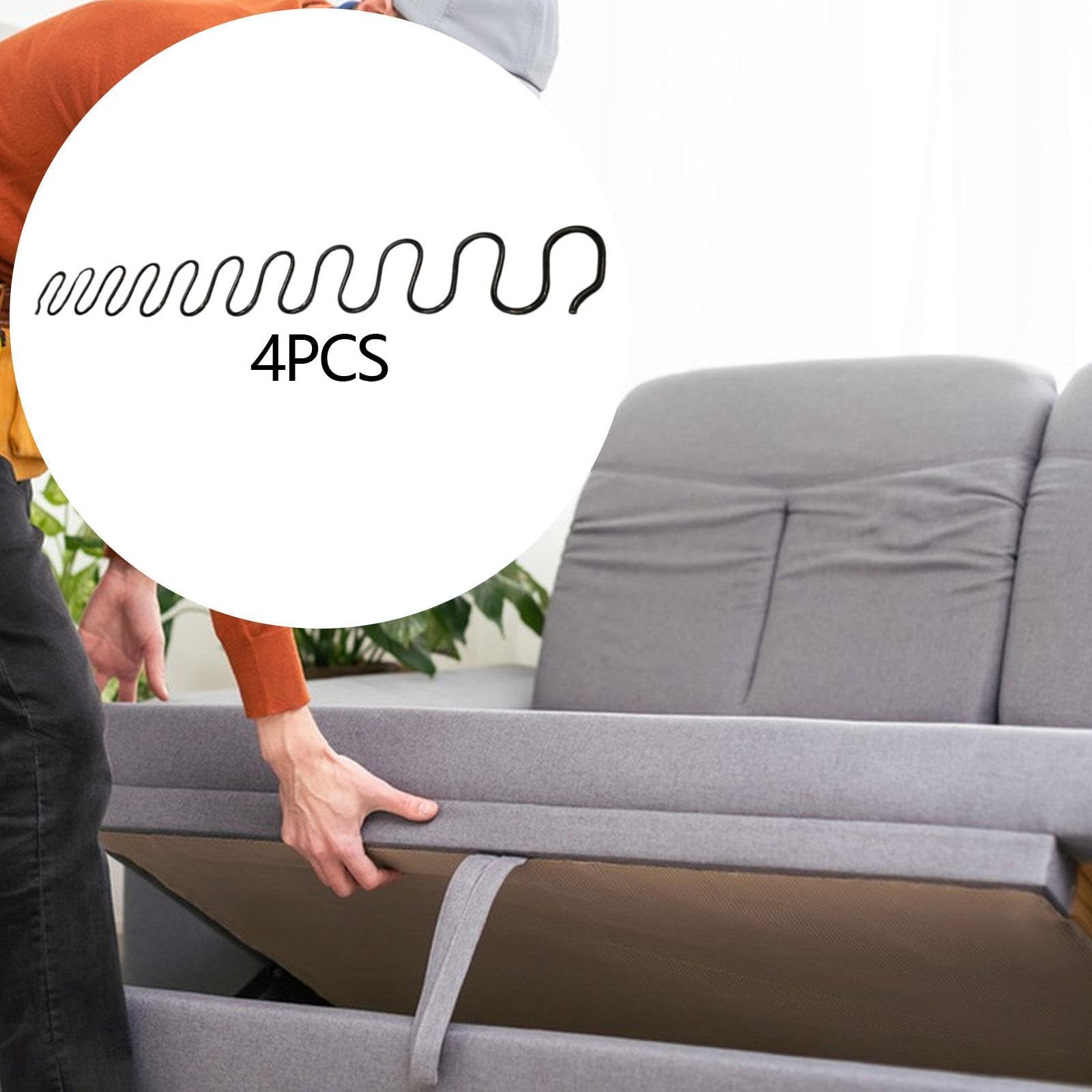 4 Piezas de Resortes de Sofá en Forma de Zigzag para Tapicería, Reparación Doméstica, Reemplazo Flexible para Fijar El Sofá, Silla O Asiento, 55 Cm