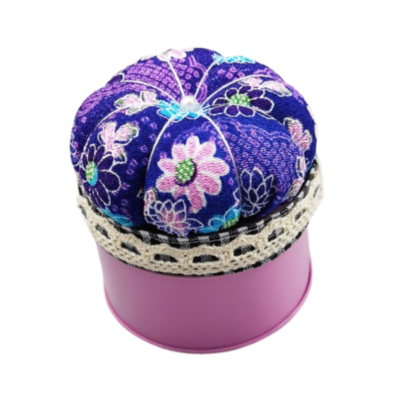 Colaxi Needle Cushion Box Pincushion Sewing Sewing Accessory Quilting Hand Sewing Supplies Needle Pin Holder Sewing Pin Storage Box, Violet
