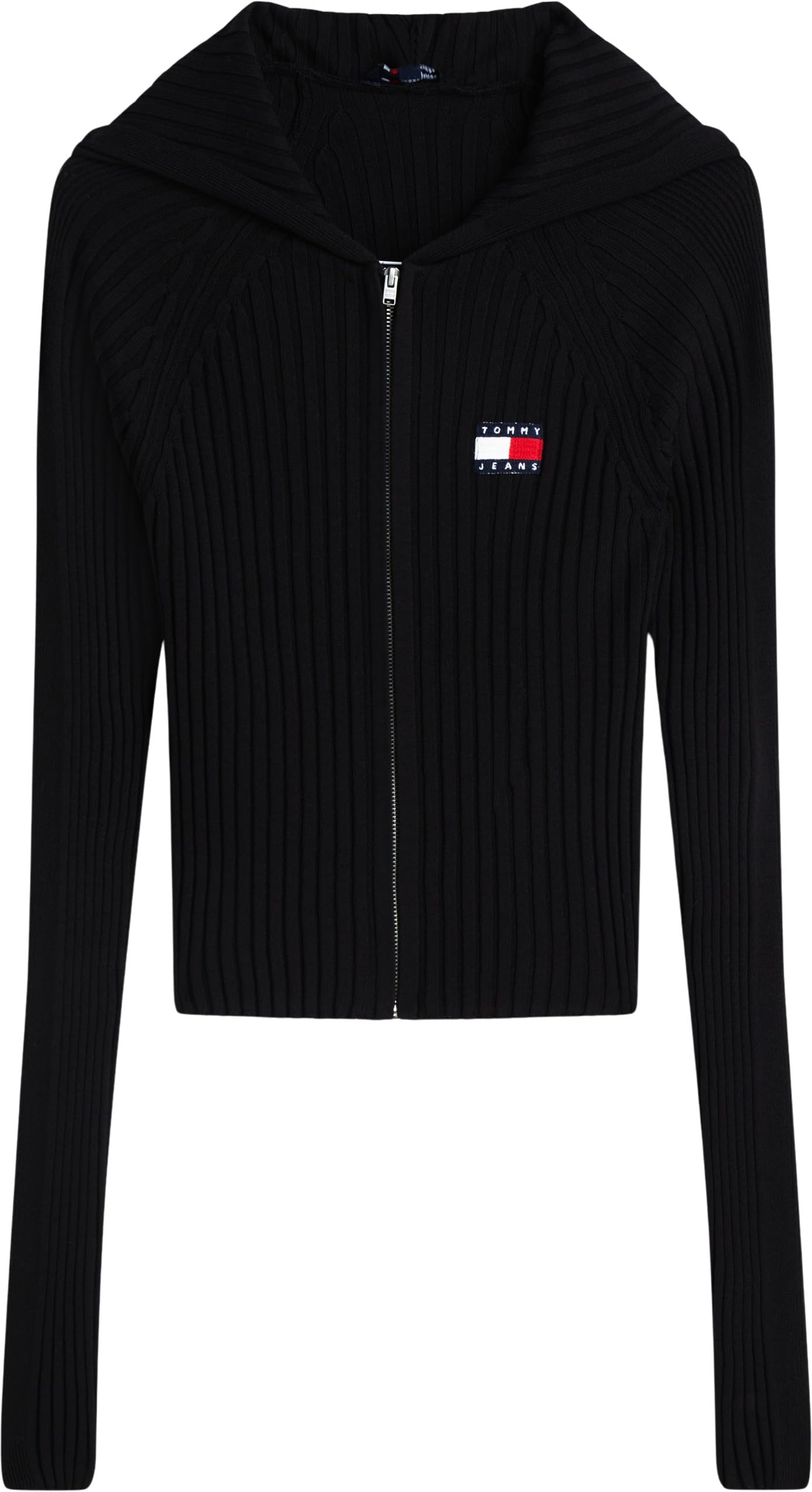 Tommy Jeans Tjw Hood Zipper Rib Cardigan Dw0dw20974 Suéter con Cremallera Mujer