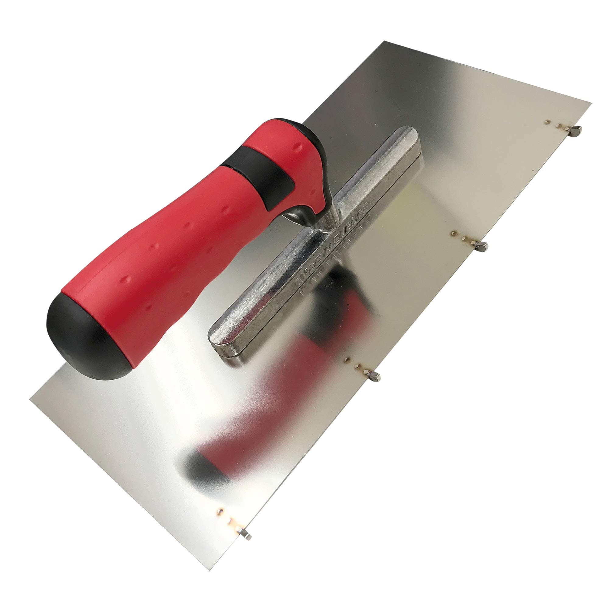 Karl Dahm Schichtdickenkelle für 3-5 mm Schichtdicke, 13 x 28 cm I Profi Kelle zum optimalen Auftragen von Abdichtungen und Beschichtungen I Rostfreie Kelle – 11564