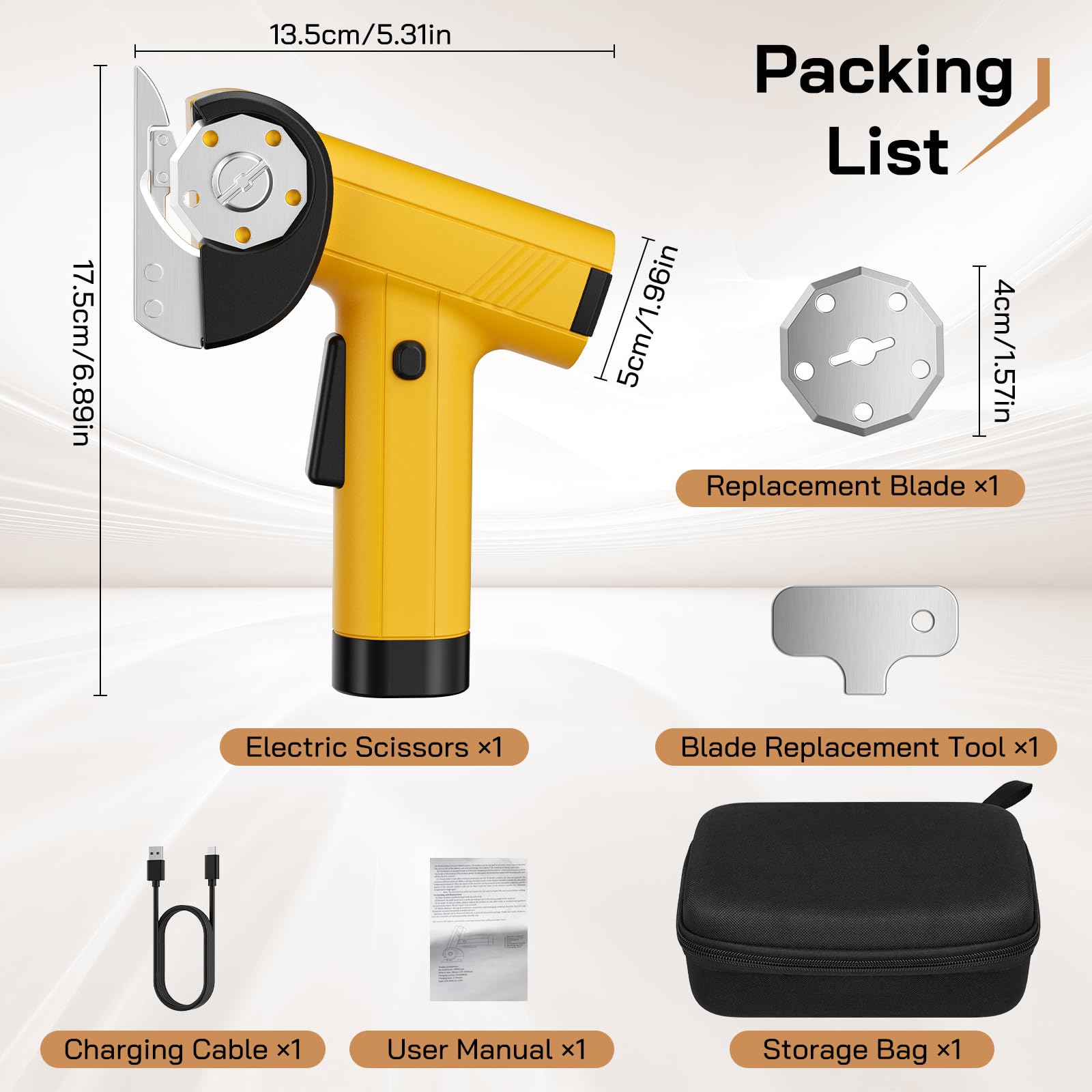 Cortacartón inalámbrico 420 RPM, tijeras eléctricas con 2 cuchillas, pantalla LED y digital, 4 velocidades, cortadora rotativa para corte preciso de tela, cuero y cartón.