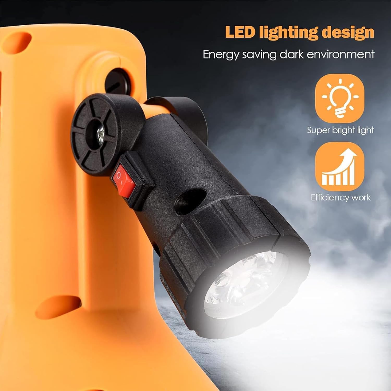 Handheld Drywall Sande,Electric Wall Plastering Machine,Plaster Mortar Cement Tool, 6-speed Variable Speed Polisher, with Stirring Rod,4m Power Line, for Walls,Rough and Fine Sanding