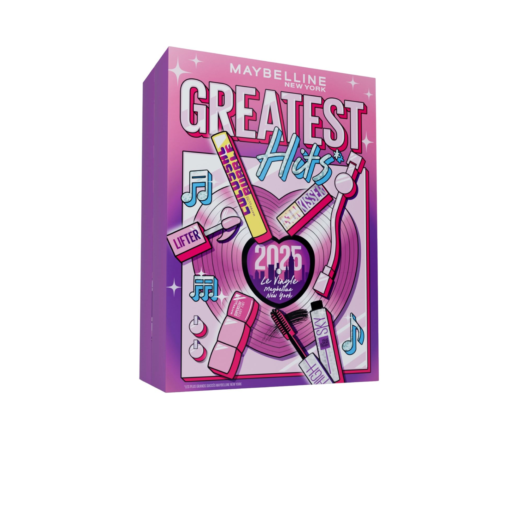 Maybelline New York – Calendrier de l'Avent 2025 – Coffret 24 Produits de Maquillage – Grand Format – Teint  Regard  Lèvres & Ongles