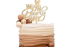 We Can Bearly Wait Cake Topper