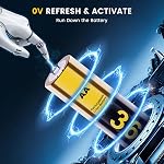 Pour Meta Quest 2/3/3S Accessoires de contrôleur Pack batterie rechargeable avec chargeur, paquet de 4 1.5V 2400mAh Batterie longue durée avec boîte de stockage de charge pour Oculus Quest 2/3/3S Accessoires de contrôleur
