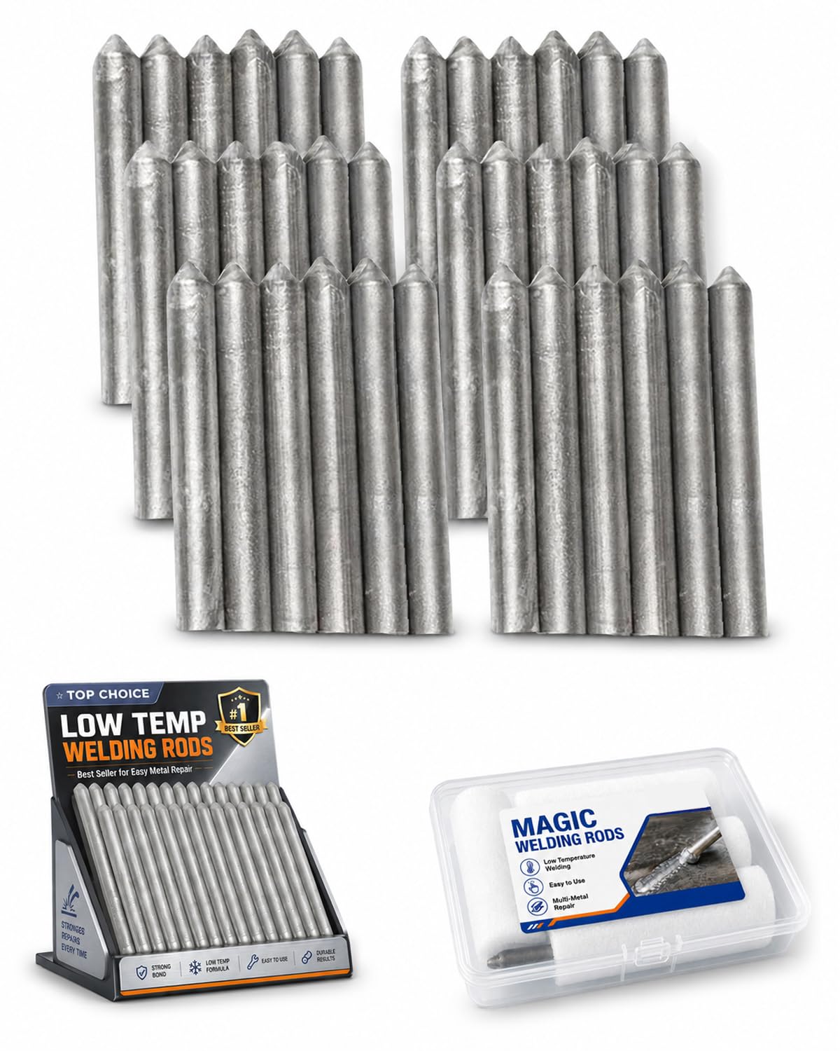 Photo 1 of Universal Welding Rod Lighter Melt Rods Low Temperature Powder Cored Aluminum Temp Repair Magic Just Need Heat for All Weld Easily Fusible with Wire Brazing Portable Hot Pipe Welder