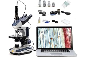 SWIFT Trinocular Compound Microscope SW350T with 1.3MP Camera