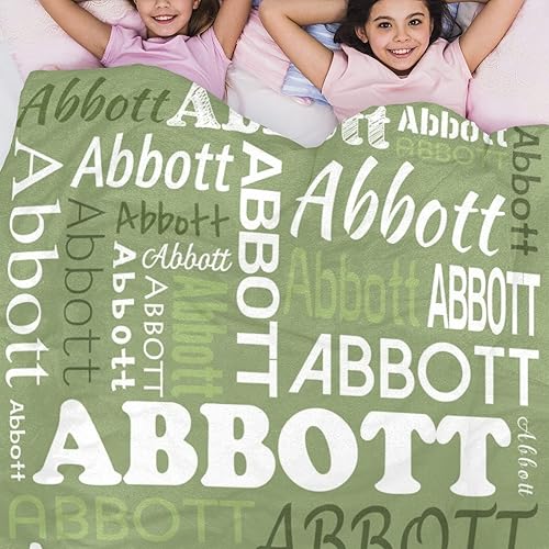 Miniatura 34 de Mantas de monograma personalizadas con nombres, manta personalizada para bebés niñas, manta de envolver con inicial, regalos personalizados