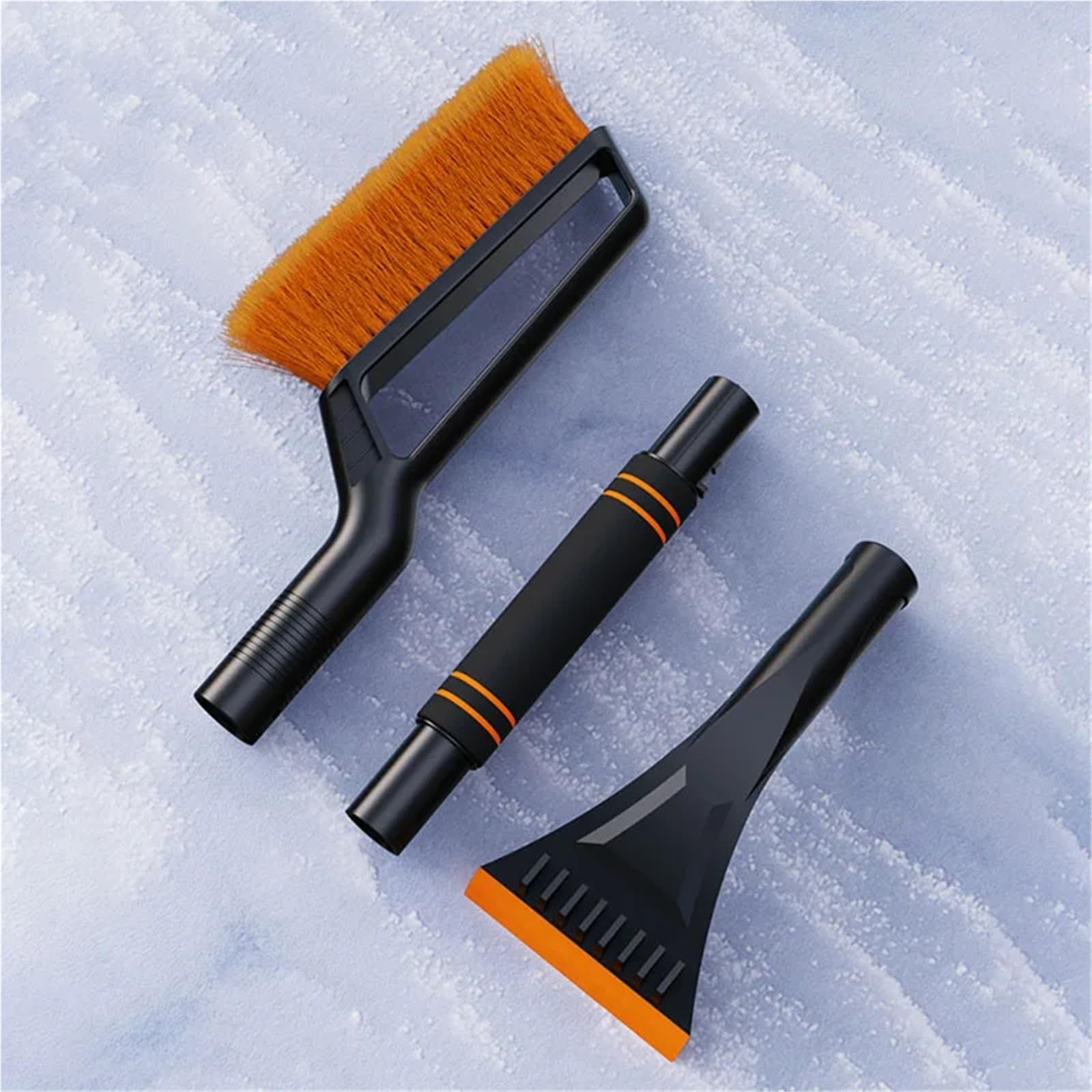 Generisch 2 in 1 Multi-Functional Car Snow Removable Brush Winter Car Ice Shovel Extendable Ice Scraper Car Cleaning & Maintenance Tools(Mb-b1)
