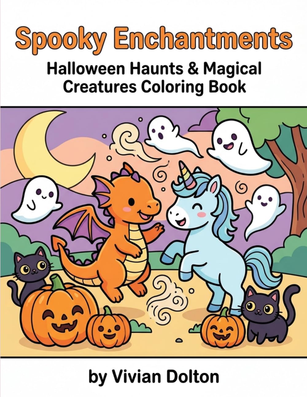 Spooky Enchantments: Halloween Haunts & Magical Creatures Coloring Book