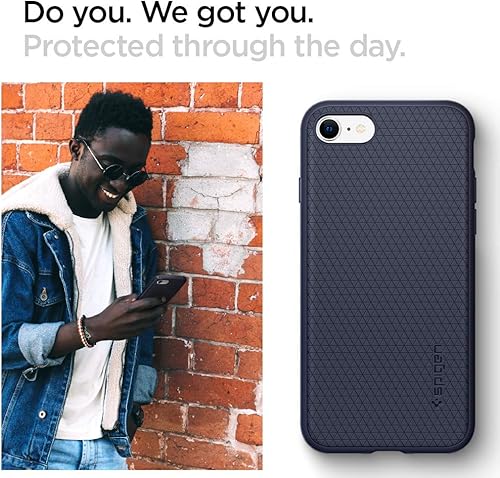 Vista 192 de Spigen Liquid Air - Funda diseñada para iPhone 13 Pro Max (2021), color negro mate