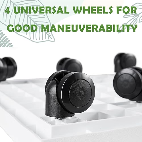 Miniatura 5 de NAZKAEN Plato cuadrado de 13 pulgadas con ruedas, soporte de maceta con ruedas resistente para plantas en maceta, bandeja base de rodillo con