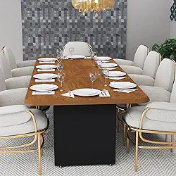Mesa De Jantar Retangular 8 Lugares Moderna em MDF