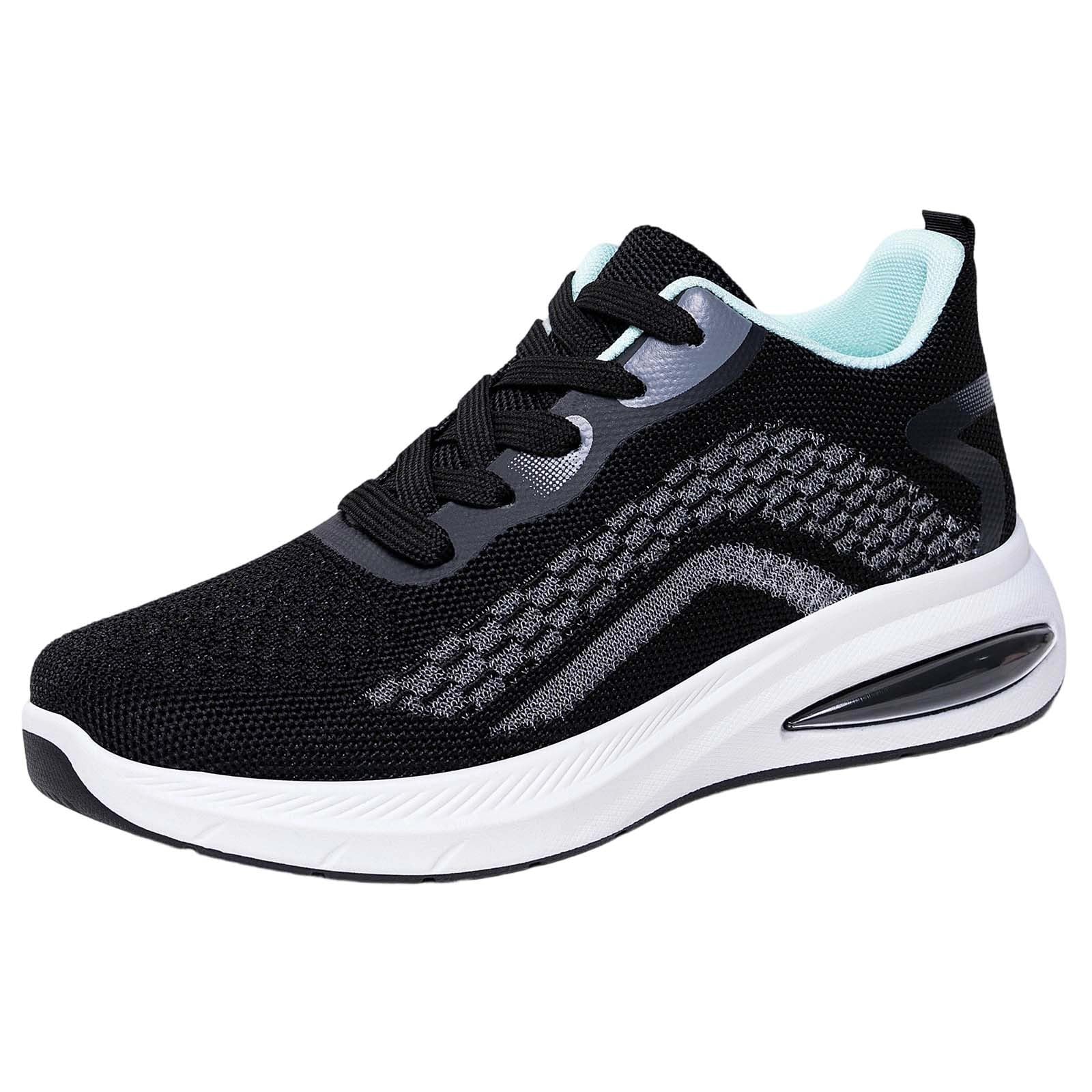 Baskets mode femme chaussures de course légères confortables marche noir 36 - 7