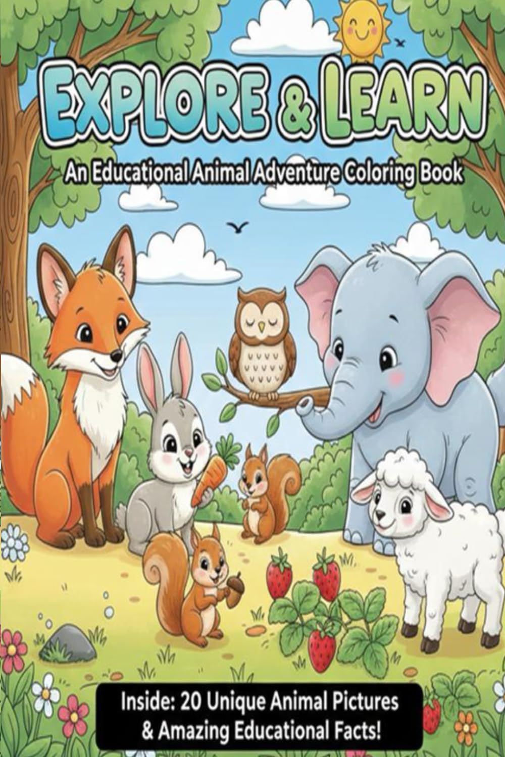 Explore & Learn: An Educational Animal Adventure Coloring Book