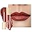 Oulac Matte Liquid Red Lipstick, Orange Tone, Long Lasting, Waterproof, No Transfer, Creamy High Pigmented Formula with Vitamin E, Vegan & Cruelty-Free