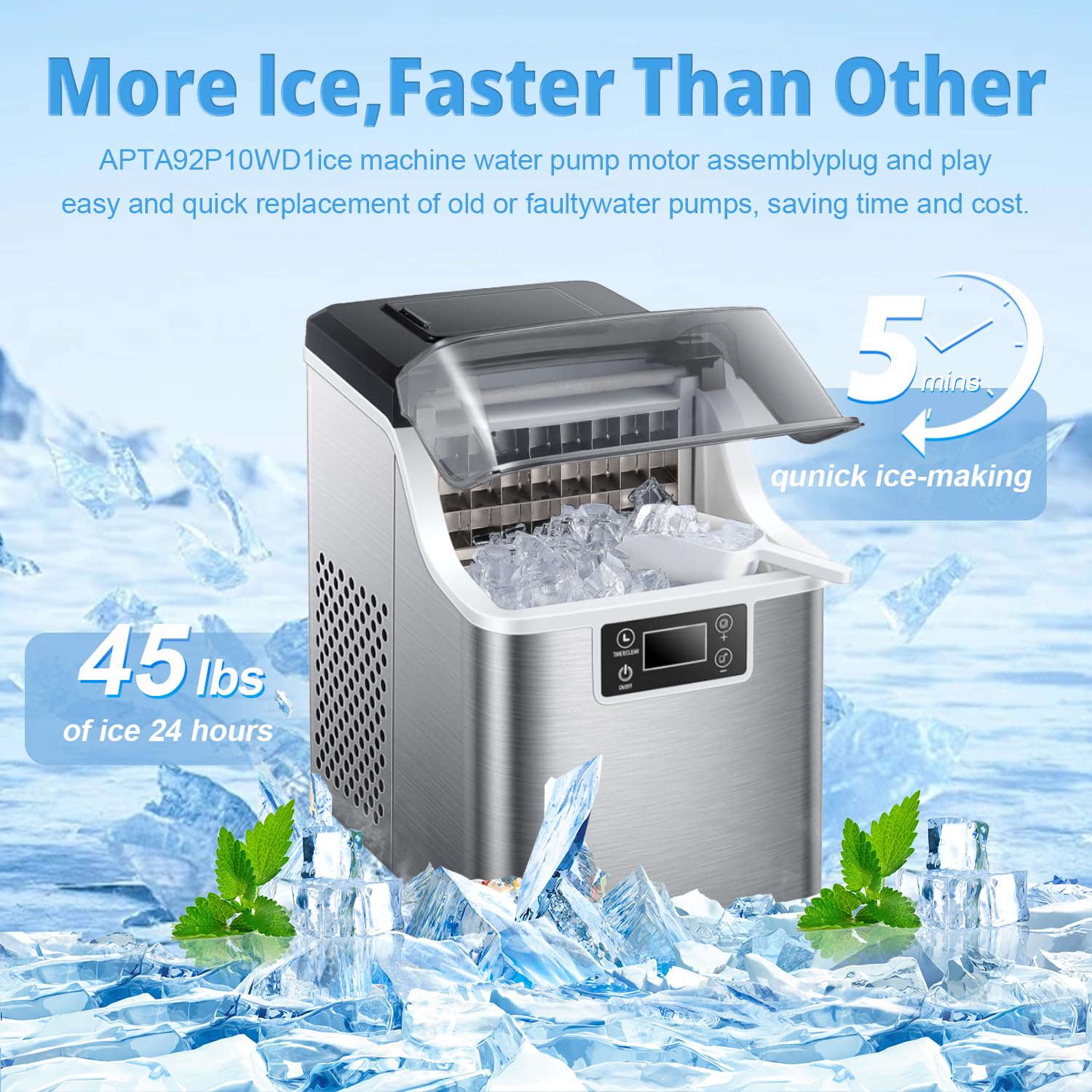Amazon.com: Ice Machine Water Pump Replace Hoshizaki Water Pump