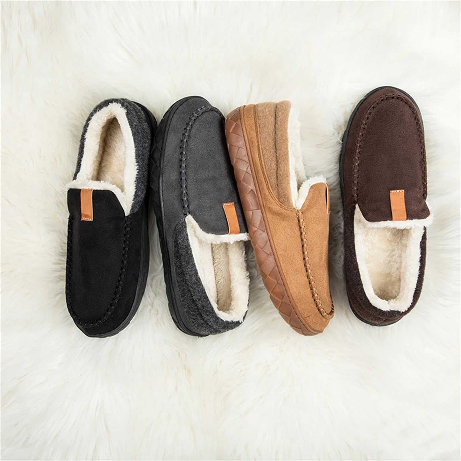 Pantuflas Para Hombre Zapatillas De Invierno For Hombre, Casa, Zapatos Tendencia, Botines Cálidos, Algodón For, Fieltro For, Mocasines, Calzado Habitación
