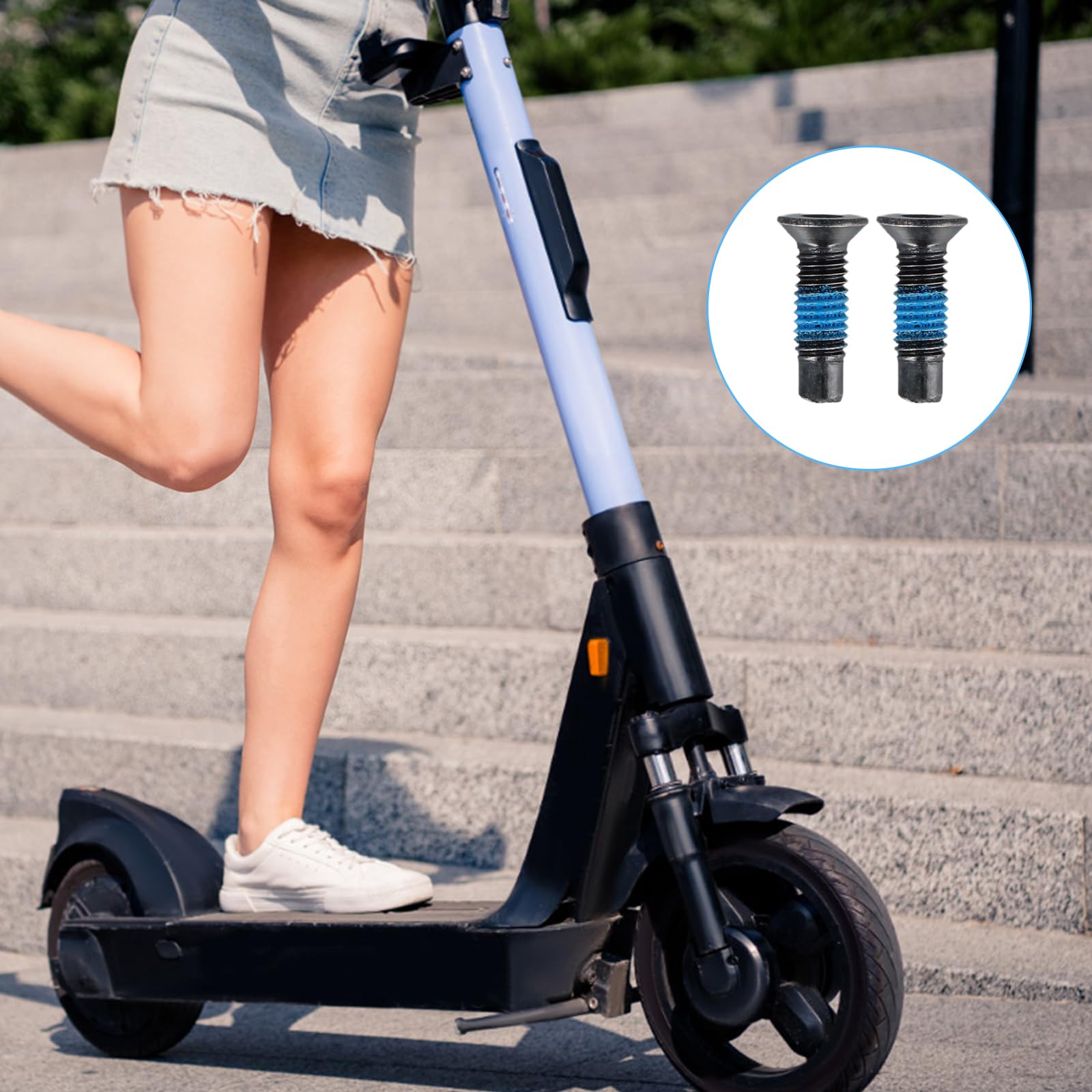 10 sztuk śrub do skutera, śruby czołowe, akcesoria, śruby zapasowe z 1 kluczem imbusowym, pasuje do Xiaomi M365, Ninebot 9, Max G30 (10)