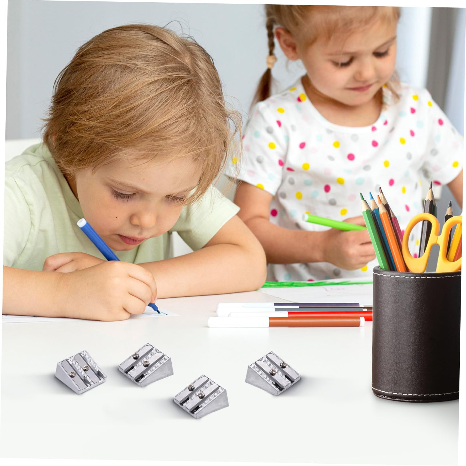 OSALADI 5 Sätze Bleistiftspitzer Aus Aluminiumlegierung Für Kompakter Bleistiftschärfer Bleistiftspitzer Für Das Klassenzimmer Masse Anspitzer 20 Stück * 5