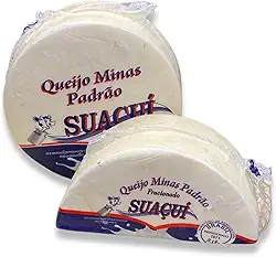 Queijo Minas Padrão Suçuí - Inteiro 800g ou Meia Lua 400g | Produzido em Minas Gerais | Textura Cremosa e Sabor Suave | Ideal para Cafés, Lanches, Sanduíches e Tábuas de Frios | Produto Autêntico com Selo SIF