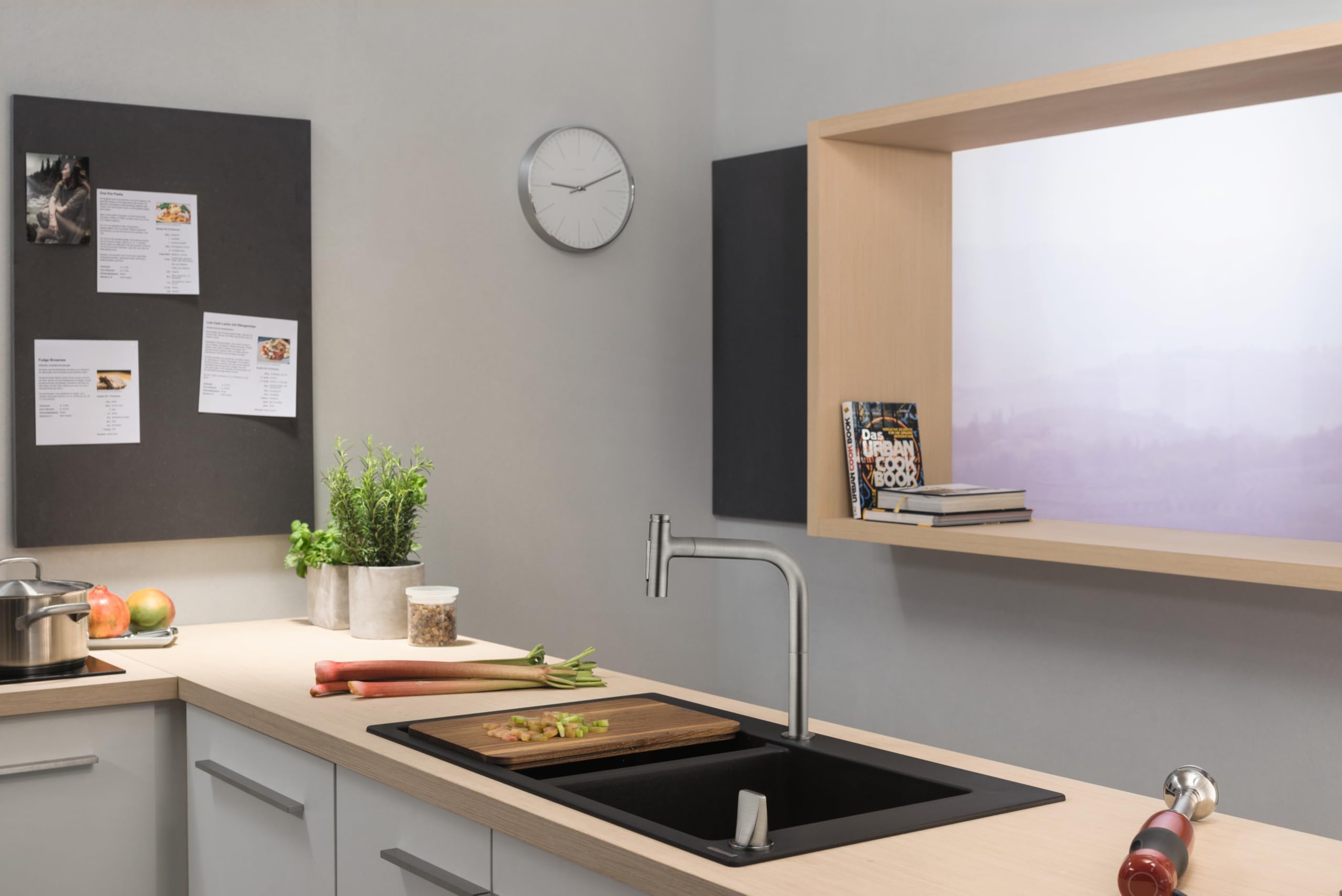 Mitigeur cuisine HANSGROHE Metris Select M71 200 2 trous avec douchette 2 jets sBox