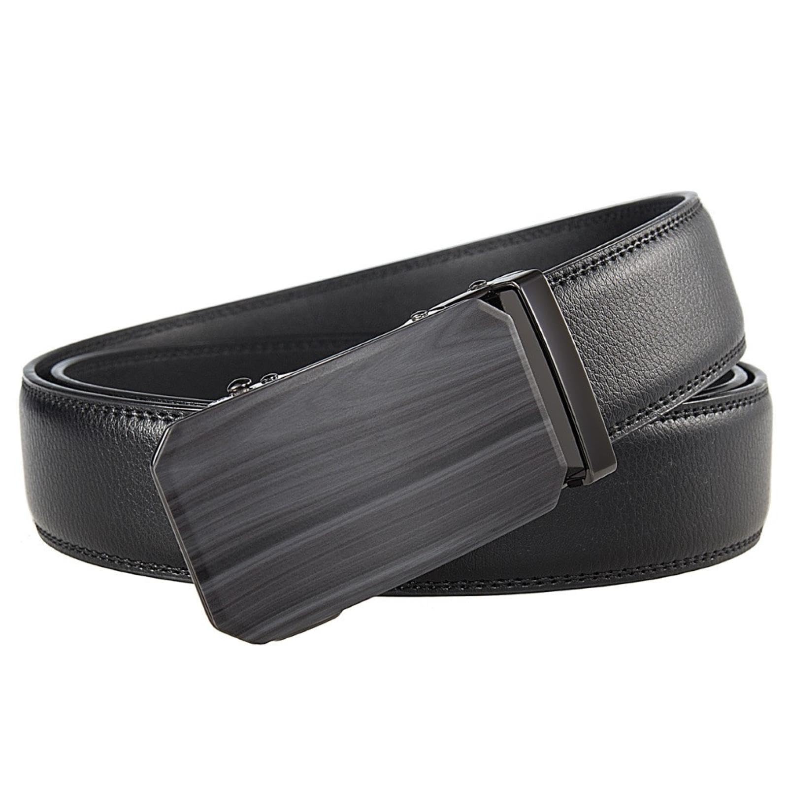 Cinturones de cuero genuino para hombre, correas de lujo con hebilla de vestir