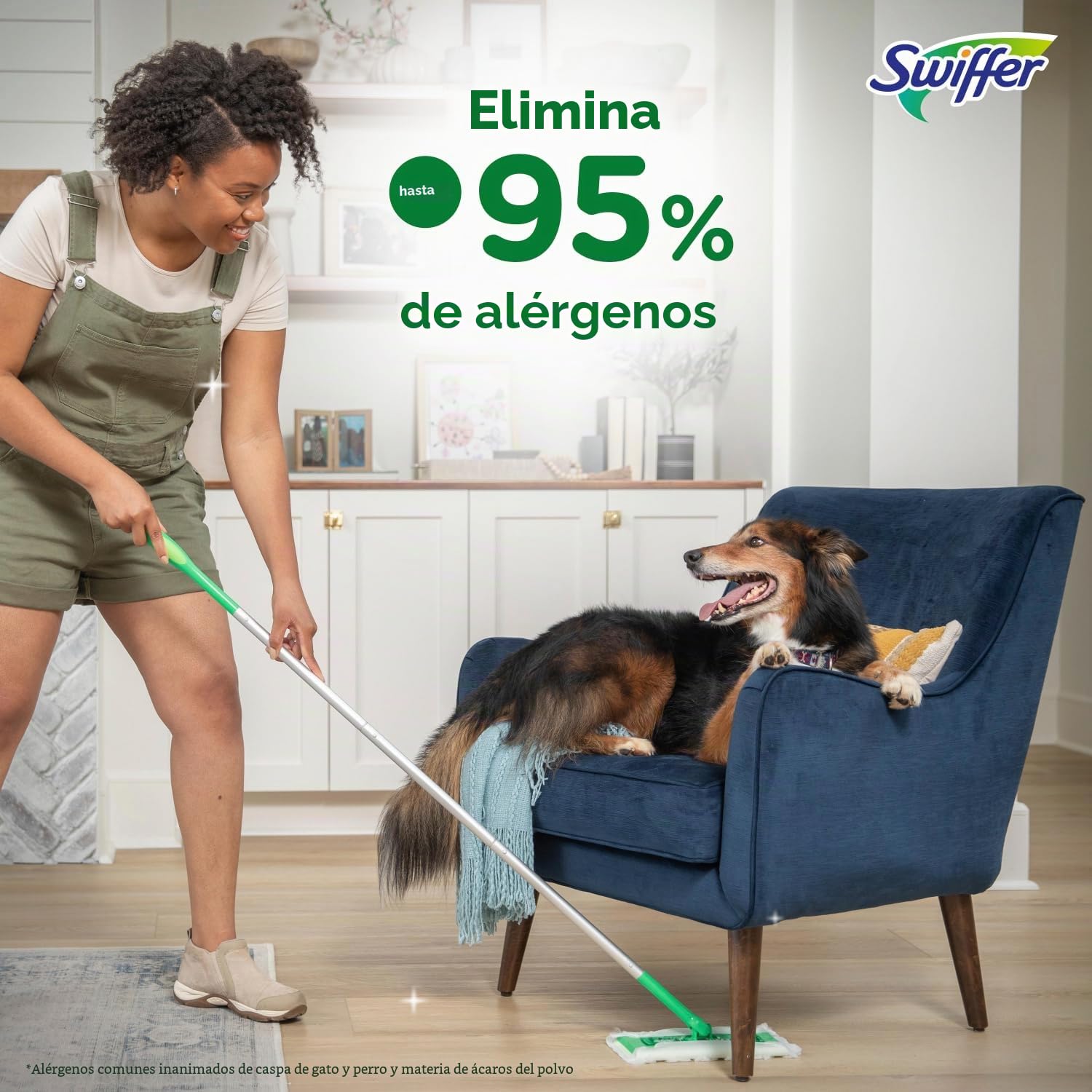 Swiffer Juego de Limpieza de Suelos, Ideal para Limpieza en seco o húmedo, Incluye 1 mopa y 19 recambios