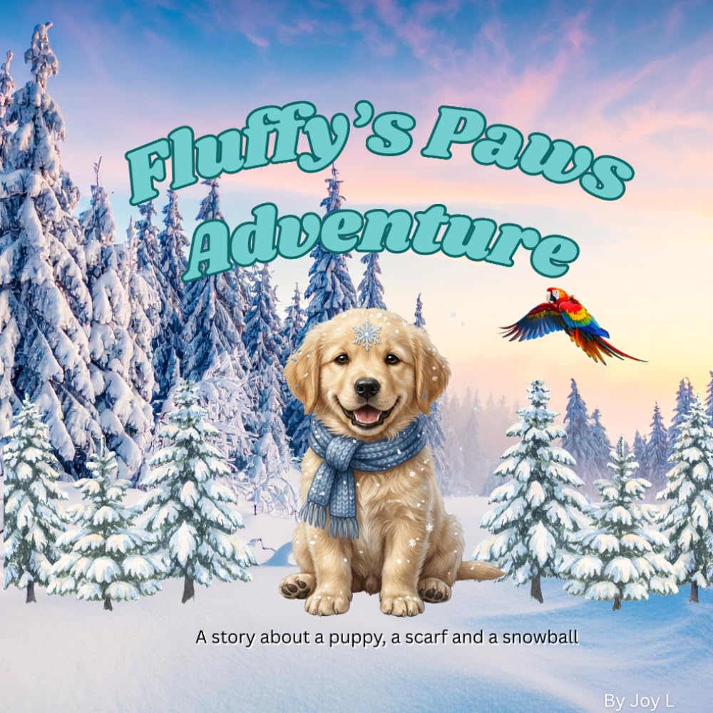 Fluffy's Paws Adventure: A story about a puppy, a scarf and a snowball