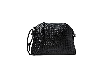 Loeffler Randall Mallory Woven Crossbody (Black) Cross Body Handbags