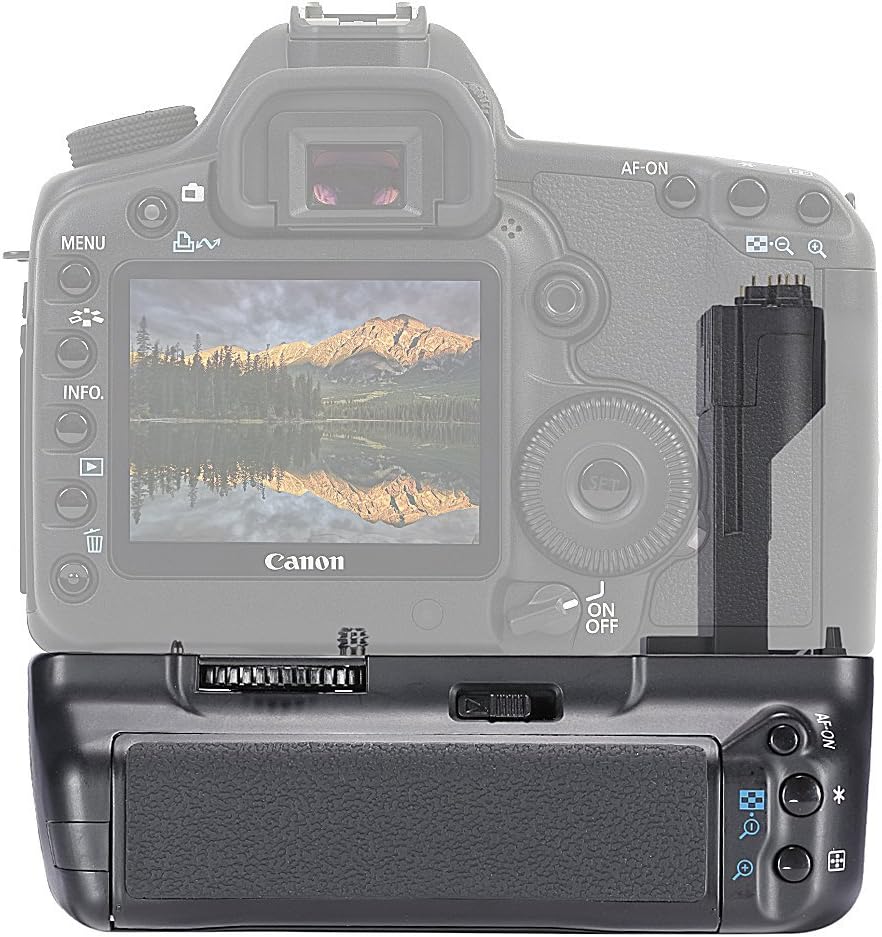 Neewer Vertical Battery Grip(Replacement for Canon BG-E6 Battery Grip)Work with 1 or 2 Pieces LP-E6 Battery or 6 Pieces AA Batteries for Canon EOS 5D MARK II Digital SLR Camera