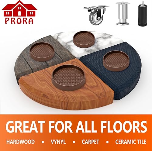 Miniatura 7 de Posavasos antideslizantes para muebles, almohadillas de goma de primera calidad para suelos de madera dura, almohadillas antideslizantes para