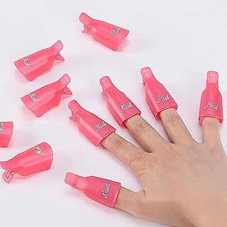 Slick- Nail Polish Remover Clips, 10 pcs, Soak Off Gel Polish Remover Clips, Nail Clips, Nail Remover Clips, Nail Clips for Polish Removal, Nail Gel Remover Clips, Soak Off Nail Clips
