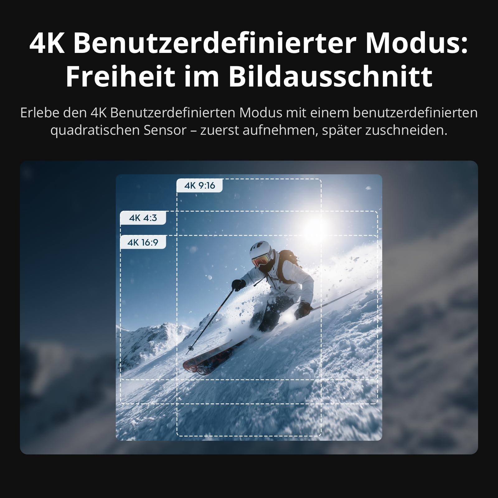 DJI Osmo Action 6 Standard Combo, Unterwasser-Action-Cam, Kamera, 1/1,1-Zoll-Quadratsensor, 50 GB Speicher, Variable Blende f/2,0 bis f/4,0, kältebeständig, bis zu 4 Std. Akkulaufzeit, 8K