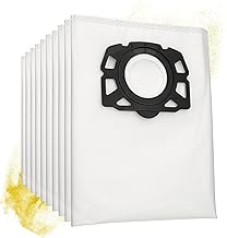 10 Bags for Kärcher WD6 Series - WD 6 P Premium, Equivalent to 2.863-006.0 2.863 - 006.0 MicroSafe - Filter Bags