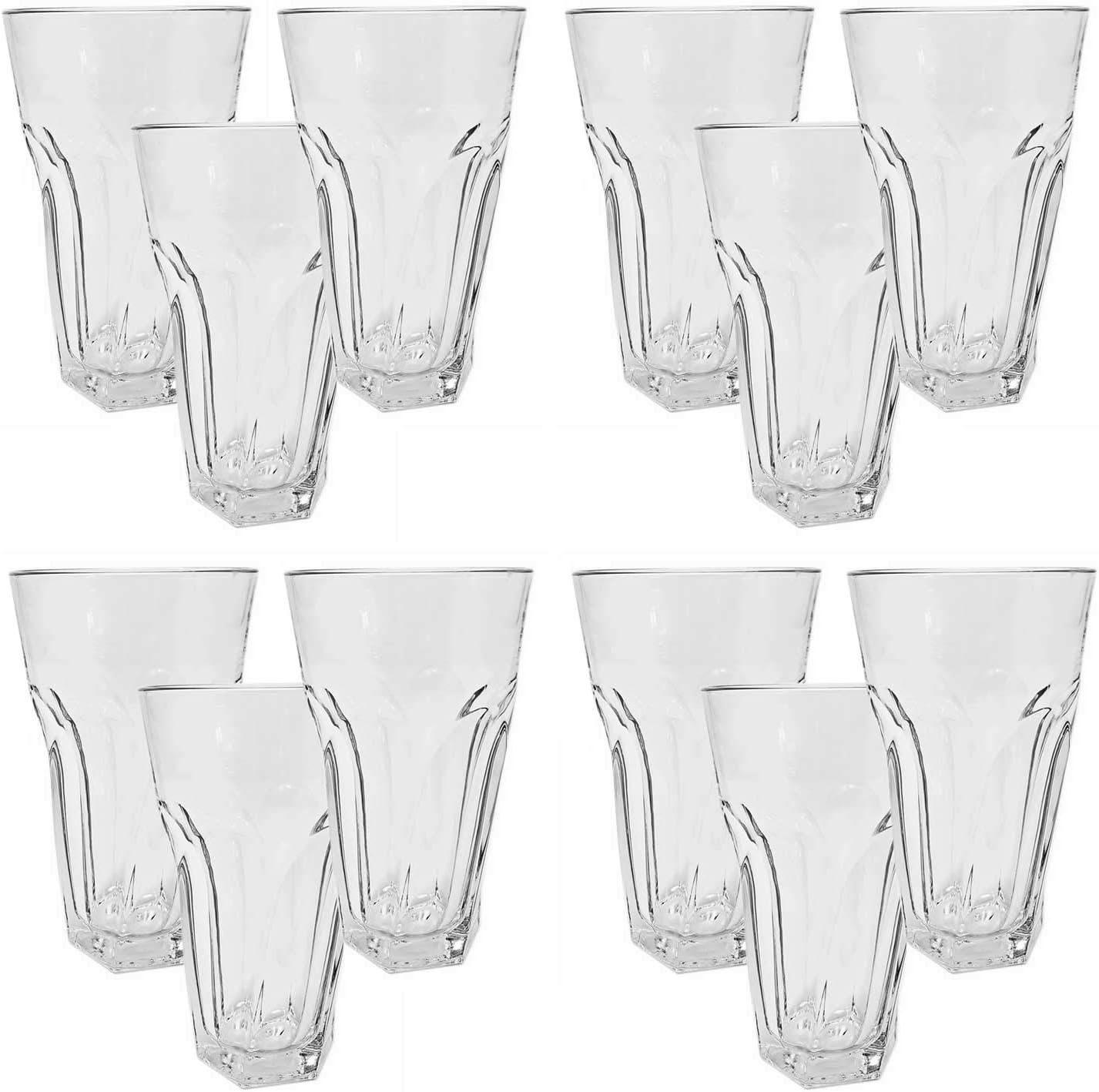 LavoHome Gibraltar Tall Iced Tea Tumbler Glasses 16 oz