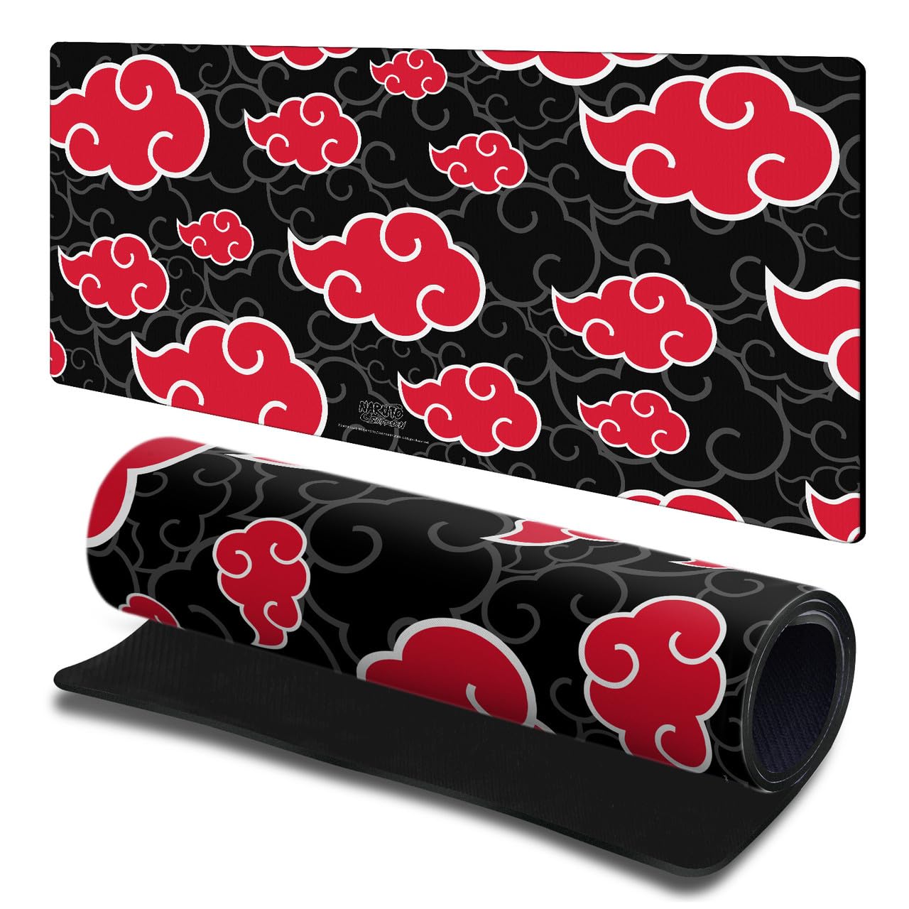 Head Case Designs Officially Licensed Naruto Shippuden Akatsuki Pattern Graphic Art Gaming Office Desk PC Keyboard Mouse Mat Pad 23.62 x 11.81 x 0.12 inches (600 x 300 mm) - L — image 1