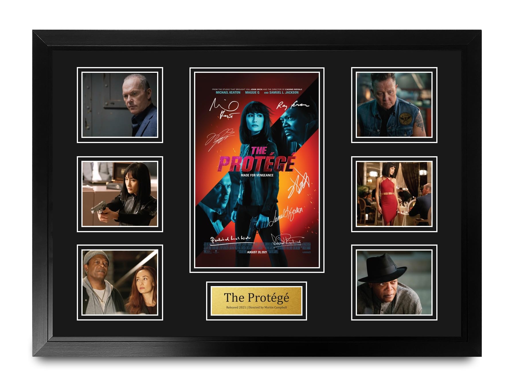 HWC Trading The Protégé Podpisany Plakat Filmowy A2 Deluxe w Ramie