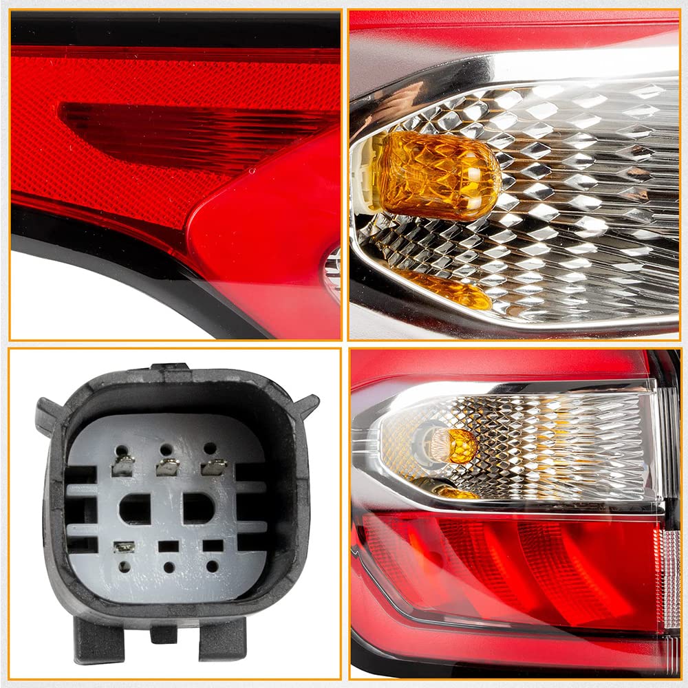 Coche Montaje De luces Traseras Para Ford Kuga 2017 2018 2019, lámpara trasera Luz Indicadora De Señal De Giro Coche Faro Trasero Accesorios, outside-left